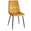 Bentley Designs Tivoli Weathered Oak 4-6 Seater Dining Table With 4 Mondrian Mustard Velvet Fabric Chairs