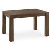 Bentley Designs Turin Dark Oak 4-6 Seater Dining Table With 4 Cezanne Mustard Velvet Fabric Chairs