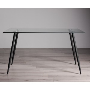 Bentley Designs Martini Glass and Metal 140cm Rectangular Dining Table Bentley Designs Martini Glass and Metal 140cm Rectangular Dining Table