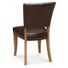 Bentley Designs Belgrave Furniture Rustic Tan Uph Oak Chair Pair