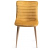 Bentley Designs Eriksen Furniture Mustard Velvet Fabric Chairs Pair