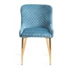 Bentley Designs Cezanne Furniture Petrol Blue Velvet Fabric Chairs