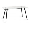 Bentley Designs Martini Glass and Metal 140cm Rectangular Dining Table