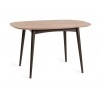 Bentley Designs Vintage Weathered Oak 4 Seater Oval Dining Table with 4 Seurat Dark Grey Faux Suede Fabric Chairs