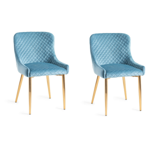 Bentley Designs Cezanne Furniture Petrol Blue Velvet Fabric Chairs Bentley Designs Cezanne Furniture Petrol Blue Velvet Fabric Chairs