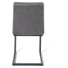 Bentley Designs Lewis Furniture Distressed Dark Grey Fabric Chairs