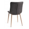 Bentley Designs Eriksen Furniture Dark Grey Faux Leather Chairs Pair