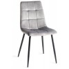 Bentley Designs Ramsay Rustic Oak Effect Melamine 6 Seater Dining Table with 6 Mondrian Dark Grey Velvet Fabric Chairs