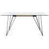 Bentley Designs Miro Clear Tempered Glass 6 Seater Dining Table
