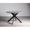 Bentley Designs Hirst Glass and Metal 120cm Round Dining Table