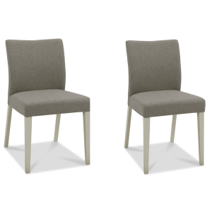 Bentley Designs Bergen Grey Painted & Titanium Upholstered Chair (Pair) Bentley Designs Bergen Grey Painted & Titanium Upholstered Chair (Pair)