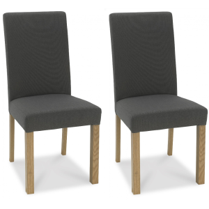 Bentley Designs Parker Steel Fabric Dining Chair Pair Bentley Designs Parker Steel Fabric Dining Chair Pair