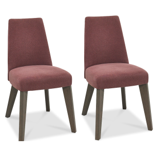 Cadell Oak Furniture Mulberry Upholstered Dining Chair Pair