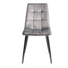 Bentley Designs Mondrian Furniture Grey Velvet Fabric Chairs