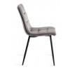 Bentley Designs Mondrian Furniture Grey Velvet Fabric Chairs