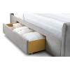 Julian Bowen Furniture Capri Light Grey 6Ft Super King Size Fabric Bed 2 Drawers