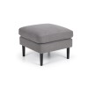 Julian Bowen Monza Furniture Mid-Grey Linen Ottoman