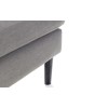 Julian Bowen Monza Furniture Mid-Grey Linen Ottoman