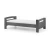 Julian Bowen Furniture Pluto Anthracite 3ft Midsleeper Bed with Shelves