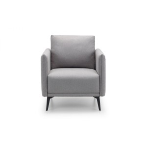 Julian Bowen Furniture Rohe Light Grey Fabric Armchair Julian Bowen Furniture Rohe Light Grey Fabric Armchair