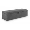 Julian Bowen Furniture Sorrento Slate Grey Linen Blanket Box