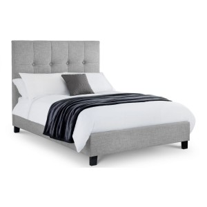 Julian Bowen Furniture Sorrento Grey Fabric High HeadBoard 5ft Kingsize Bed Julian Bowen Furniture Sorrento Grey Fabric High HeadBoard 5ft Kingsize Bed
