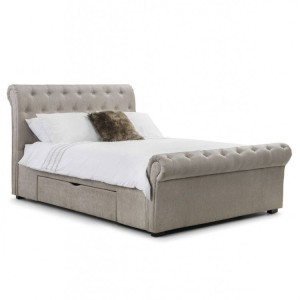 Julian Bowen Furniture Ravello Fabric Super King Size 6ft Bed with Drawers Julian Bowen Furniture Ravello Fabric Super King Size 6ft Bed with Drawers