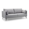 Julian Bowen Furniture Rohe Light Grey Fabric 3 Seater Sofa