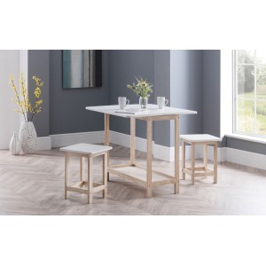 Julian Bowen Furniture Bergen 2-Tone Wooden Bar Set Julian Bowen Furniture Bergen 2-Tone Wooden Bar Set