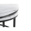 Julian Bowen Bellini Furniture White Marble Round Nesting Coffee Table