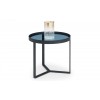 Julian Bowen Furniture Loft Black Smoked Glass Lamp Table