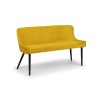 Julian Bowen Furniture Luxe High Back Bench Mustard