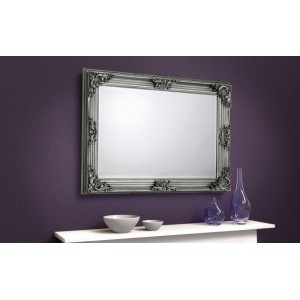 Julian Bowen Furniture Rococo Pewter Wall Mirror Julian Bowen Furniture Rococo Pewter Wall Mirror