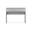 Julian Bowen Painted Furniture Manhattan Grey Dressing Table With 2 Drawers