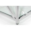 Julian Bowen Furniture Miami Silver Glass Top Console Table