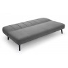 Julian Bowen Furniture Miro Grey Curved Back Sofabed
