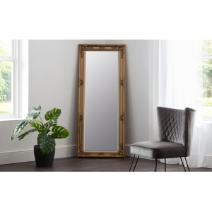Julian Bowen Furniture Palais Gold Lean To Dress Mirror