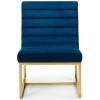 Julian Bowen Furniture Bellagio Blue Velvet Fabric Accent Chair