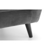 Julian Bowen Monza Furniture Dark Grey Velvet Armchair