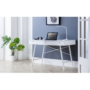 Julian Bowen Painted Furniture Trianon White Storage Desk Julian Bowen Painted Furniture Trianon White Storage Desk