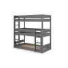 Julian Bowen Painted Furniture Trio Anthracite Triple Single 3ft Bunk Bed