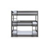 Julian Bowen Painted Furniture Trio Anthracite Triple Single 3ft Bunk Bed