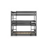 Julian Bowen Painted Furniture Trio Anthracite Triple Single 3ft Bunk Bed