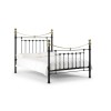 Julian Bowen Furniture Victoria Satin Black 5ft Kingsize Bed