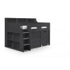 Julian Bowen Furniture Jupiter Anthracite Midsleeper 3ft Bed with Drawers