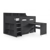 Julian Bowen Furniture Jupiter Anthracite Midsleeper 3ft Bed with Drawers