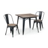 Julian Bowen Furniture Grafton Metal Square Table