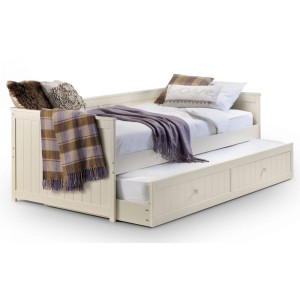 Julian Bowen Furniture Jessica Off-White Daybed and Underbed Trundle Julian Bowen Furniture Jessica Off-White Daybed and Underbed Trundle