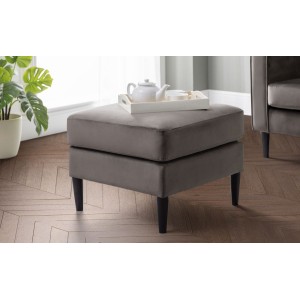 Julian Bowen Furniture Hayward Truffle Velvet Fabric Ottoman Julian Bowen Furniture Hayward Truffle Velvet Fabric Ottoman