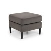 Julian Bowen Furniture Hayward Truffle Velvet Fabric Ottoman